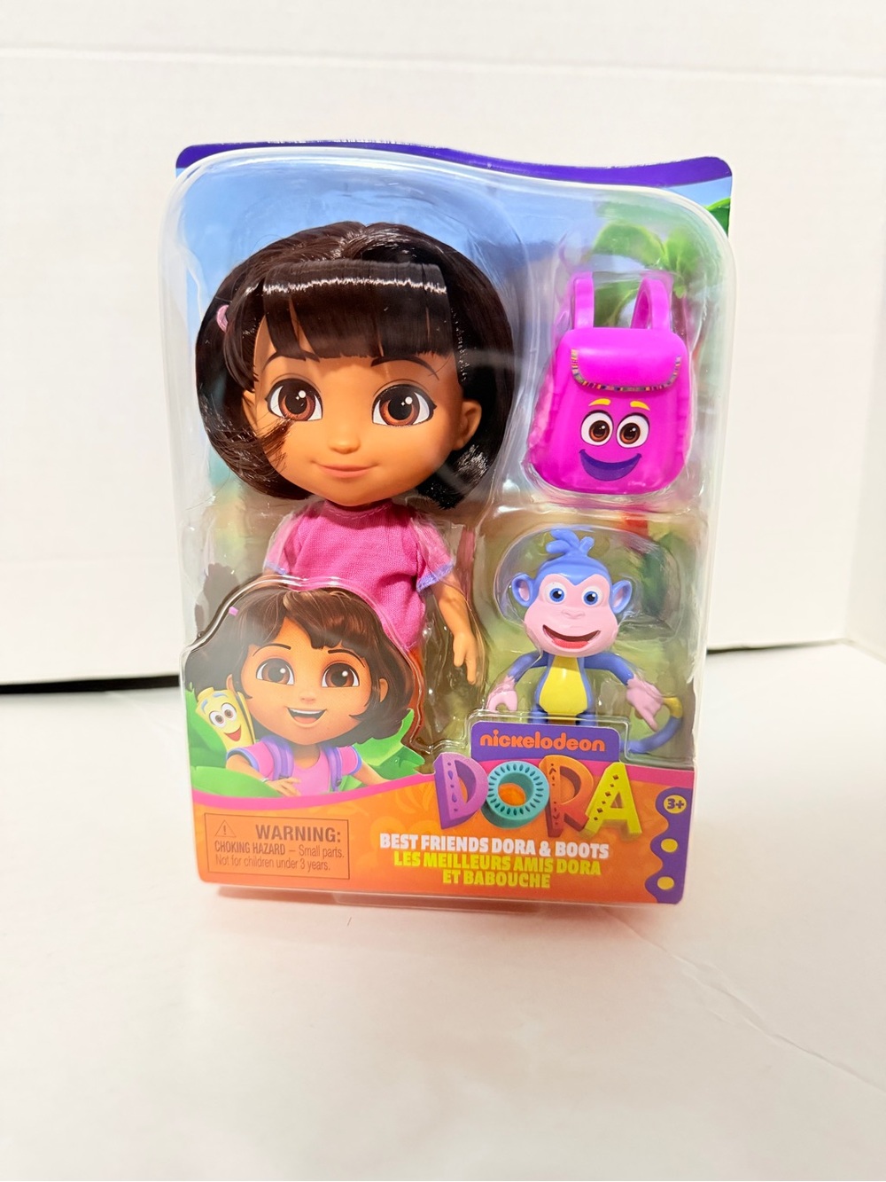 Nickelodeon Dora & Boots Doll Set with Pink Backpack